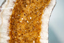 Giant 7.22 Ft Citrine Butterfly Geode Wings - E2D Crystals & Minerals