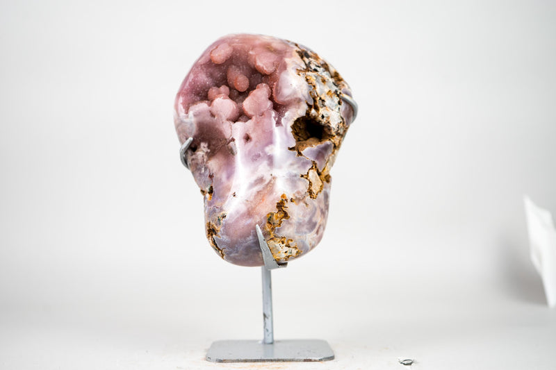 Natural Small Pink Amethyst Geode with Sparkly Galaxy Amethyst Druzy - E2D Crystals & Minerals