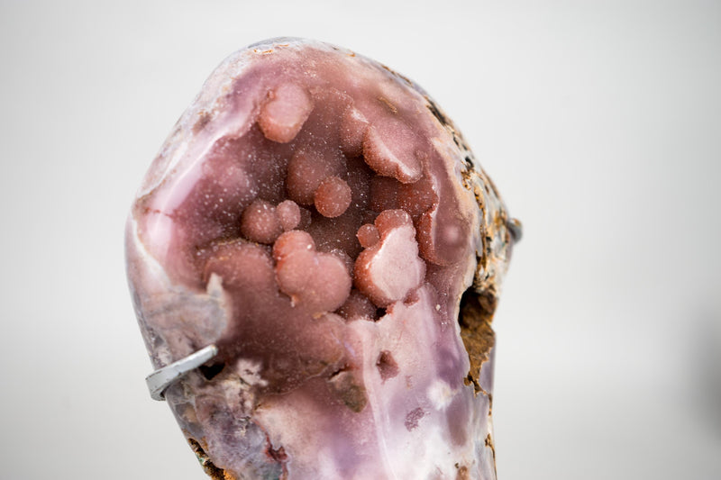 Natural Small Pink Amethyst Geode with Sparkly Galaxy Amethyst Druzy - E2D Crystals & Minerals
