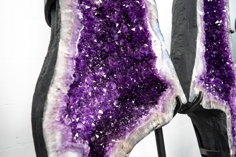 Amethyst Geode Butterfly Wings – Intense Violet Purple Color - E2D Crystals & Minerals