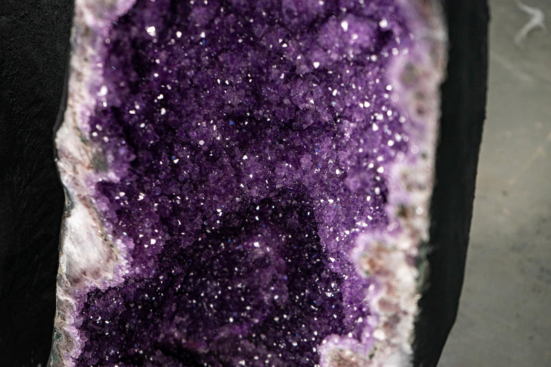 Pair of Natural Galaxy Violet - Purple Amethyst Geodes - E2D Crystals & Minerals