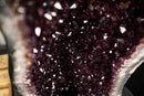 Pair of Tall Dark Purple Amethyst Cathedral Geodes – 5.54 Ft Tall - E2D Crystals & Minerals