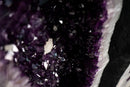 Pair of Large Amethyst Cathedral Geodes with Jelly Purple Druzy - E2D Crystals & Minerals