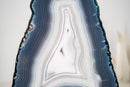 All - Natural Blue & White Agate Lace Geode - E2D Crystals & Minerals