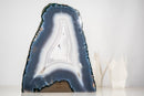 All - Natural Blue & White Agate Lace Geode - E2D Crystals & Minerals