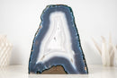 All - Natural Blue & White Agate Lace Geode - E2D Crystals & Minerals