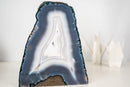 All - Natural Blue & White Agate Lace Geode - E2D Crystals & Minerals
