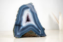 Intact Blue & White Lace Agate Geode – All - Natural Collector - Grade - E2D Crystals & Minerals