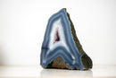 Intact Blue & White Lace Agate Geode – All - Natural Collector - Grade - E2D Crystals & Minerals