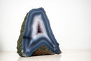 Intact Blue & White Lace Agate Geode – All - Natural Collector - Grade - E2D Crystals & Minerals