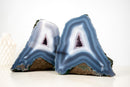 Set of Intact Blue & White Lace Agate Geodes – Collector - Grade Agate - E2D Crystals & Minerals