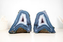Set of Intact Blue & White Lace Agate Geodes – Collector - Grade Agate - E2D Crystals & Minerals
