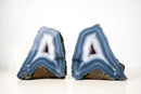 Set of Intact Blue & White Lace Agate Geodes – Collector - Grade Agate - E2D Crystals & Minerals