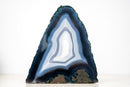 Rare Blue & White Lace Agate Geode – Collector’s Display Specimen - E2D Crystals & Minerals