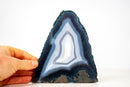 Rare Blue & White Lace Agate Geode – Collector’s Display Specimen - E2D Crystals & Minerals