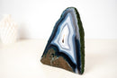 Collector - Grade Blue & White Lace Agate Geode – A Natural Artwork - E2D Crystals & Minerals