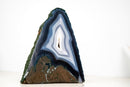 Collector - Grade Blue & White Lace Agate Geode – A Natural Artwork - E2D Crystals & Minerals