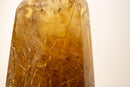 Rare Natural Citrine with Graphite Rutile Obelisk Tower - E2D Crystals & Minerals