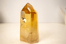 AAA - Grade Golden Honey Citrine Obelisk with Graphite Rutile Inclusions - E2D Crystals & Minerals