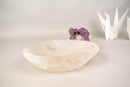 Hand - Carved Couple of Amethyst Crystal Parrots on a Clear Quartz Bowl - E2D Crystals & Minerals