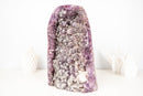 Rare Amethyst Cluster with Micro - Crystallized Calcite – Large Cut - Base Specimen - E2D Crystals & Minerals