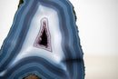 Intact Blue & White Lace Agate Geode – All - Natural Collector - Grade - E2D Crystals & Minerals