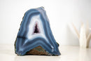 Intact Blue & White Lace Agate Geode – All - Natural Collector - Grade - E2D Crystals & Minerals