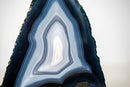 Rare Blue & White Lace Agate Geode – Collector’s Display Specimen - E2D Crystals & Minerals