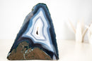 Collector - Grade Blue & White Lace Agate Geode – A Natural Artwork - E2D Crystals & Minerals