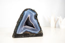 Small Agate Geode with Lace Agate Druzy and Blue Banded Agate - E2D Crystals & Minerals