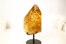 Large Natural Golden Honey Citrine Crystal Point - E2D Crystals & Minerals