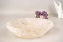 Hand - Carved Couple of Amethyst Crystal Parrots on a Clear Quartz Bowl - E2D Crystals & Minerals