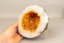 All - Natural Small Citrine Geode Cave with Sparkly Orange Citrine - E2D Crystals & Minerals