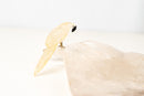 Hand - Carved Crystal Parrot on a Clear Quartz Bowl - E2D Crystals & Minerals