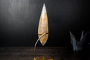 Golden Healer Quartz Flame Sculpture – Delicate Hematoid Crystal - E2D Crystals & Minerals