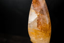 Golden Healer Quartz Flame Sculpture – Delicate Sculptural Hematoid Crystal - E2D Crystals & Minerals