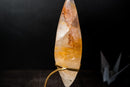 Golden Healer Quartz Flame Sculpture – Delicate Sculptural Hematoid Crystal - E2D Crystals & Minerals