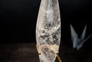 Clear Quartz Crystal Flame Sculpture – All - Natural, Handcarved Quartz - E2D Crystals & Minerals
