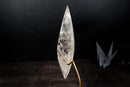 Clear Quartz Crystal Flame Sculpture – All - Natural, Handcarved Quartz - E2D Crystals & Minerals