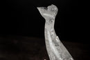 Hand - Carved Clear Quartz Humpback Whale Sculpture - E2D Crystals & Minerals