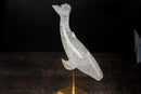 Hand - Carved Clear Quartz Humpback Whale Sculpture - E2D Crystals & Minerals