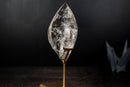 AAA - Grade Water - Clear Lemurian Crystal Quartz Flame Sculpture - E2D Crystals & Minerals