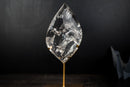 AAA - Grade Water - Clear Lemurian Crystal Quartz Flame Sculpture - E2D Crystals & Minerals