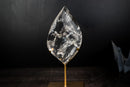 AAA - Grade Water - Clear Lemurian Crystal Quartz Flame Sculpture - E2D Crystals & Minerals