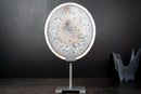 Rare Natural white Lace Agate Slice with Crystal Interior - E2D Crystals & Minerals