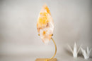 XL 27 - Inch Golden Healer (Hematoid) Quartz Flame Sculpture - E2D Crystals & Minerals