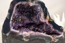 Small Amethyst Geode Cave with Galaxy Druzy and Golden Goethite Inclusions - E2D Crystals & Minerals
