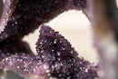 Rare Amethyst Geode with Calcite Crystal Formation Covered in Galaxy Druzy - E2D Crystals & Minerals