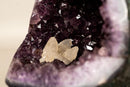 Amethyst Geode with Rare Calcite Crystal Inclusion - E2D Crystals & Minerals