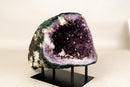 Amethyst Geode with Rare Calcite Crystal Inclusion - E2D Crystals & Minerals